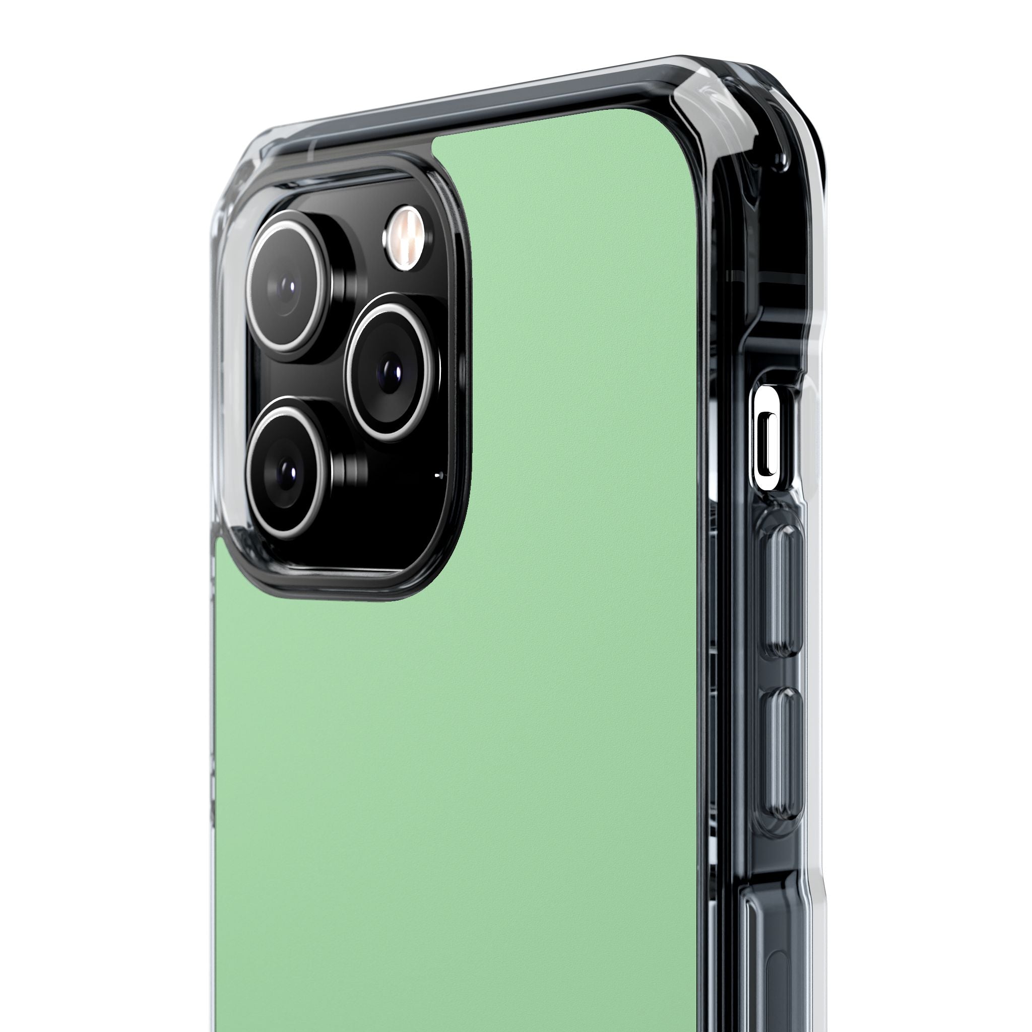 Celadon Green - Clear Impact Case for iPhone