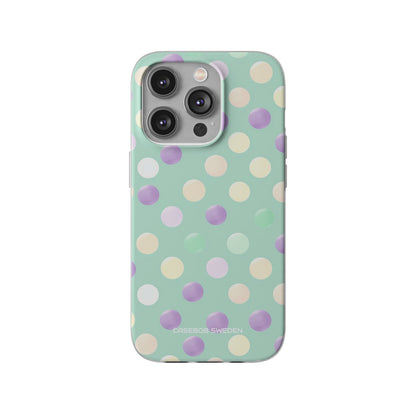 Pastel Polka Dots - Flexi iPhone 14 Phone Case