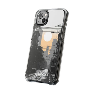 Urban Serenity Glow - Phone Case for iPhone (Clear Impact - Magnetic)