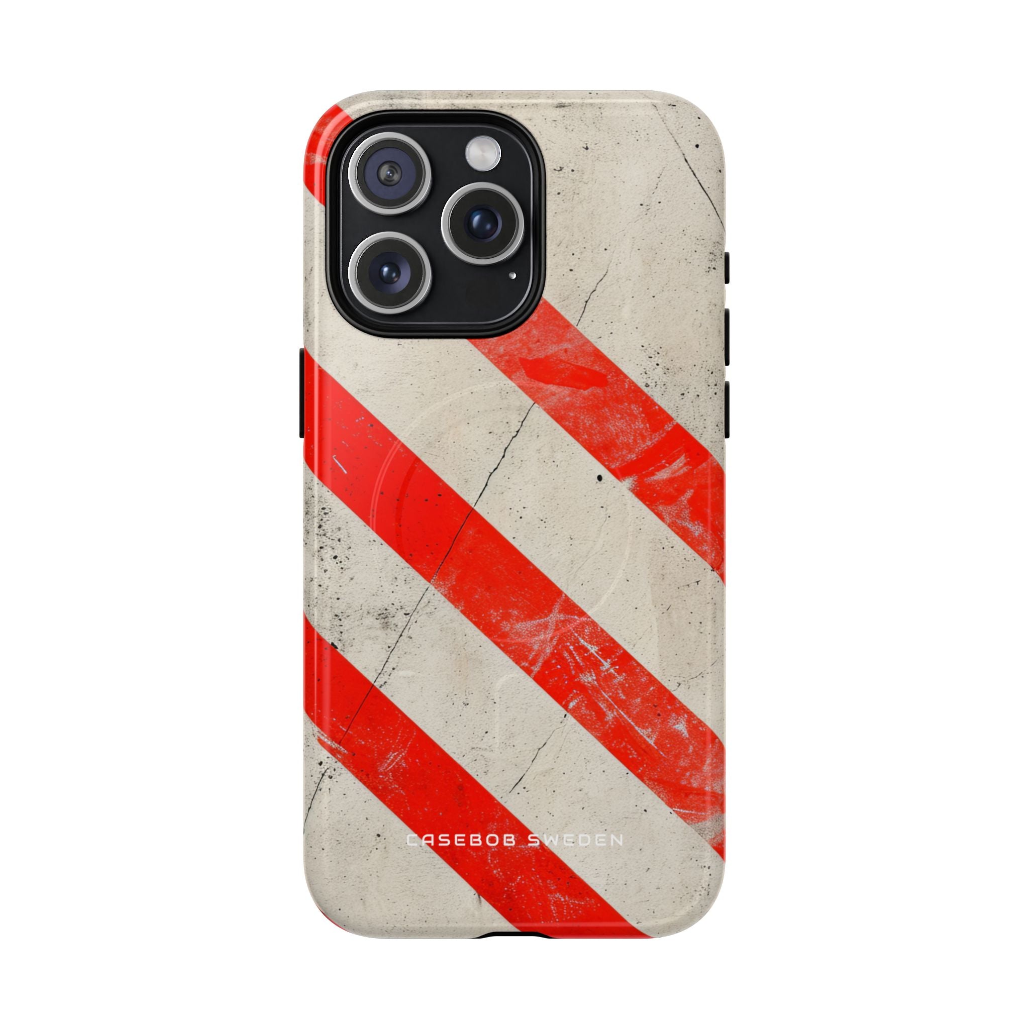 Striker Crimson Stripes iPhone 15 | Tough+ Phone Case