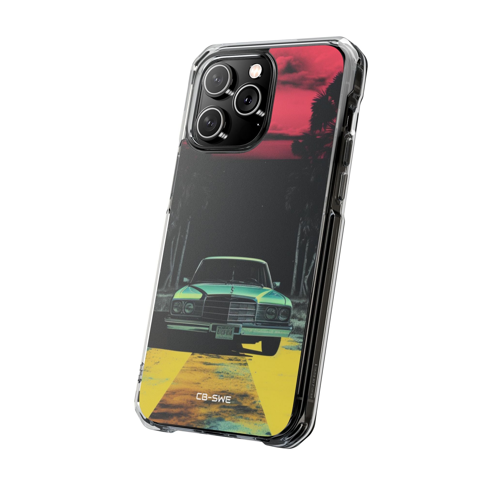 Retro Futuristic Nightscape iPhone Case - Impact