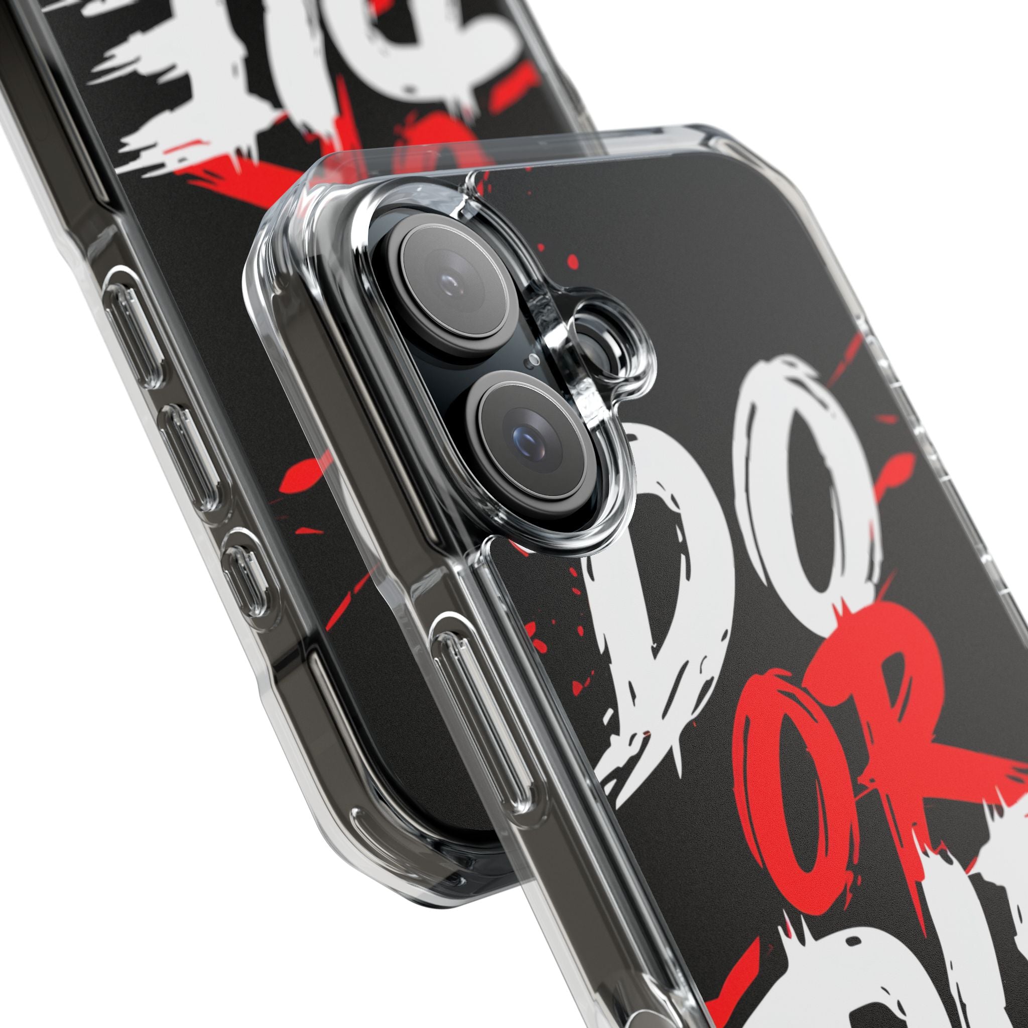 Intense Typography Contrast iPhone Case - Impact
