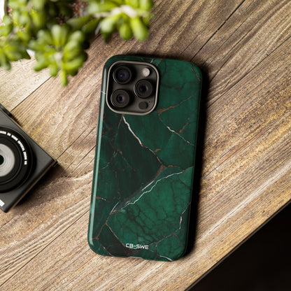 Emerald Veins Flow - iPhone Case