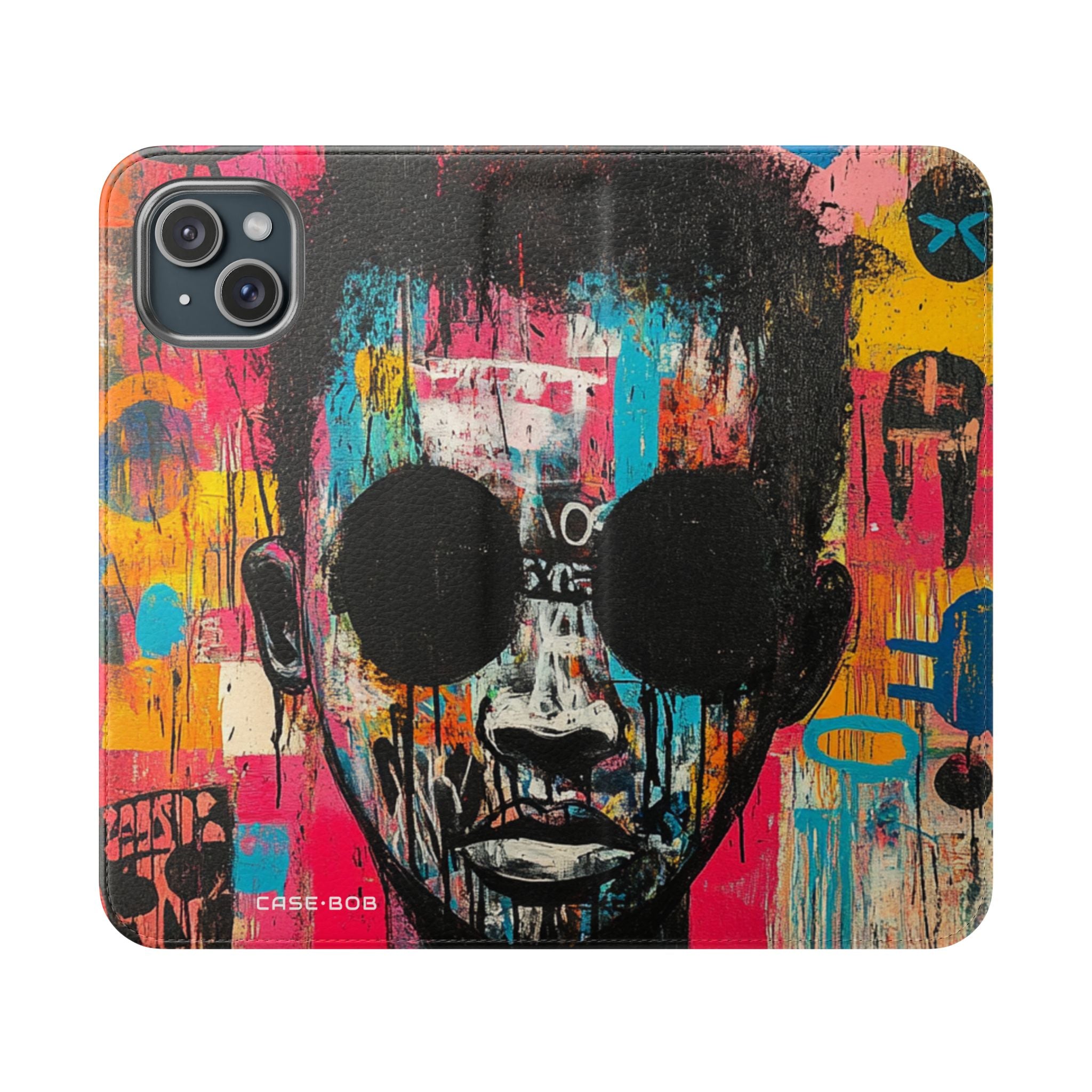 Black Orb Face - iPhone 15 Plus Case - Wallet