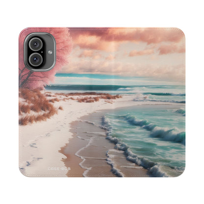 Pink Breeze Tree - iPhone 16 Plus Case - Wallet