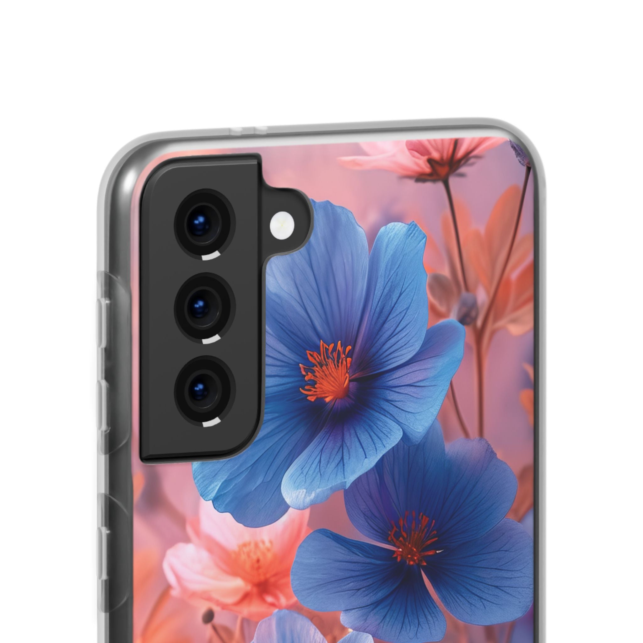 Harmonious Blooming Blues and Pinks Samsung S21 - Flexi Phone Case