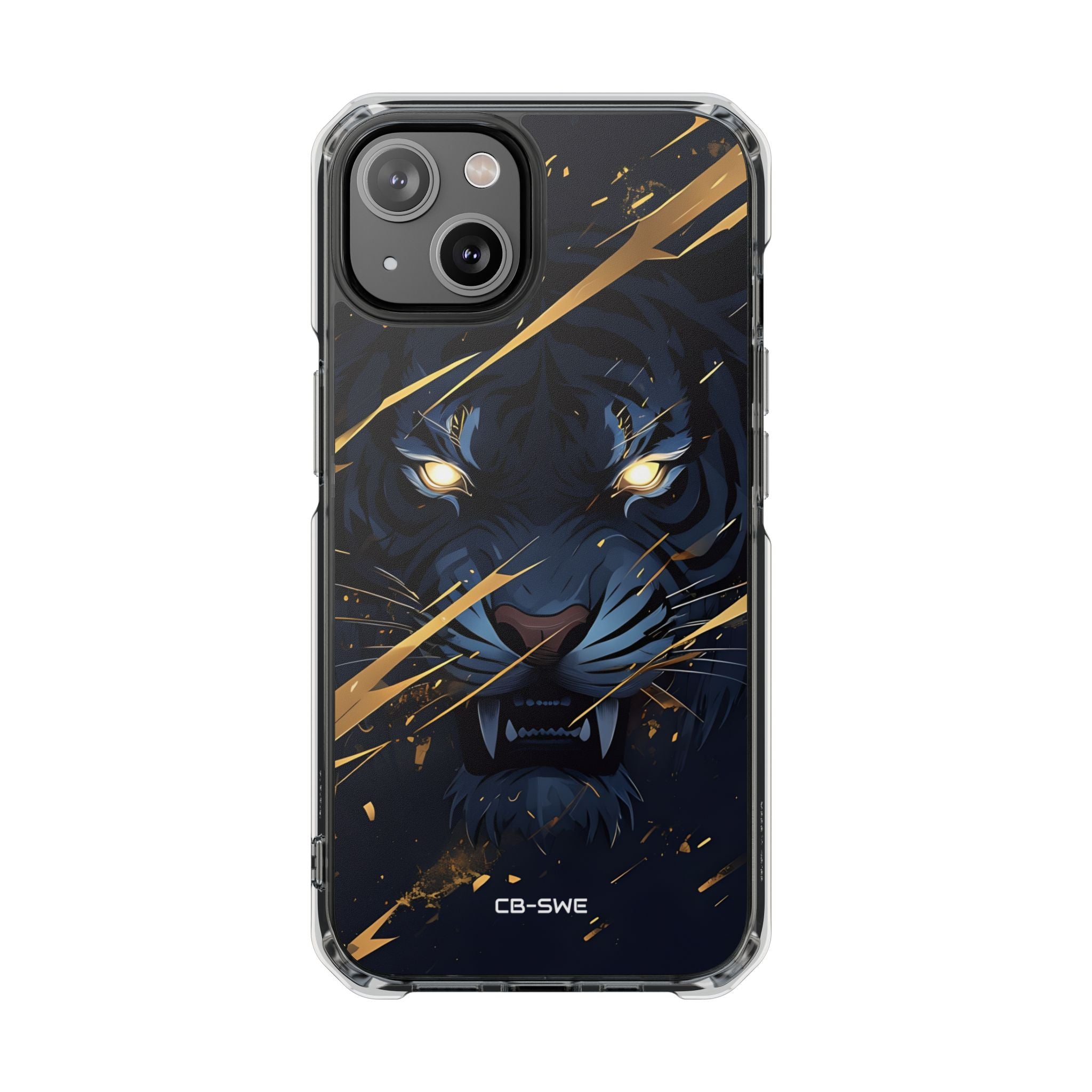 Tiger's Glowing Gaze iPhone Case - Impact