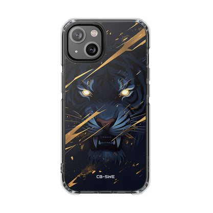 Tiger's Glowing Gaze iPhone Case - Impact