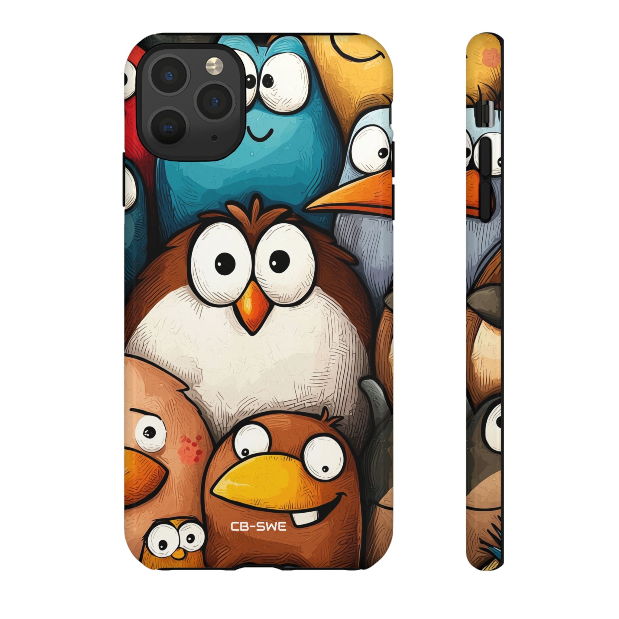 Whimsical Birds Gather - iPhone Case