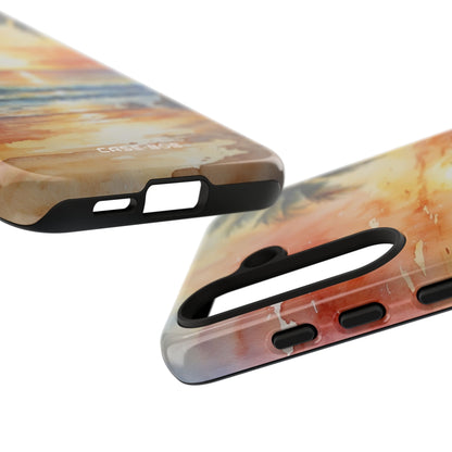 Sunset Palm Samsung S24 Case - Tough