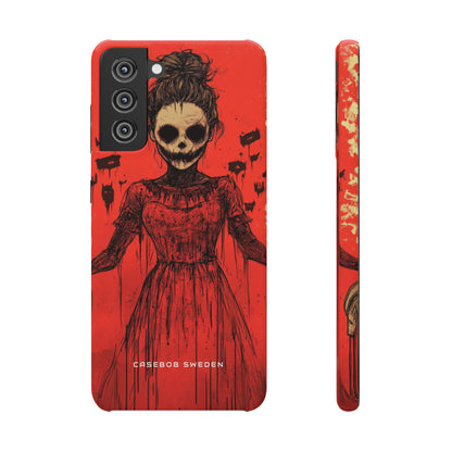 Haunting Scarlet Descent Samsung S21 - Slim Phone Case