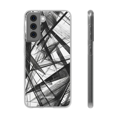 Monochrome Chaos | Flexible Phone Case for Samsung Galaxy