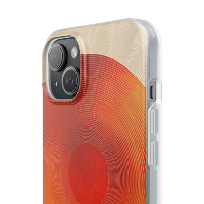 Sunburst Swirl iPhone 15 Plus Case - Soft
