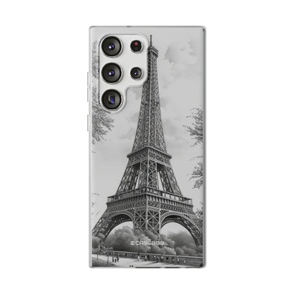 Parisian Monochrome Majesty | Flexible Phone Case for Samsung Galaxy