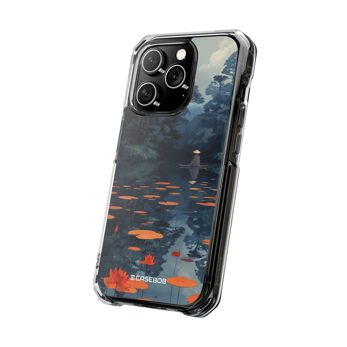 Tranquil Lotus Serenity - Phone Case for iPhone (Clear Impact - Magnetic)