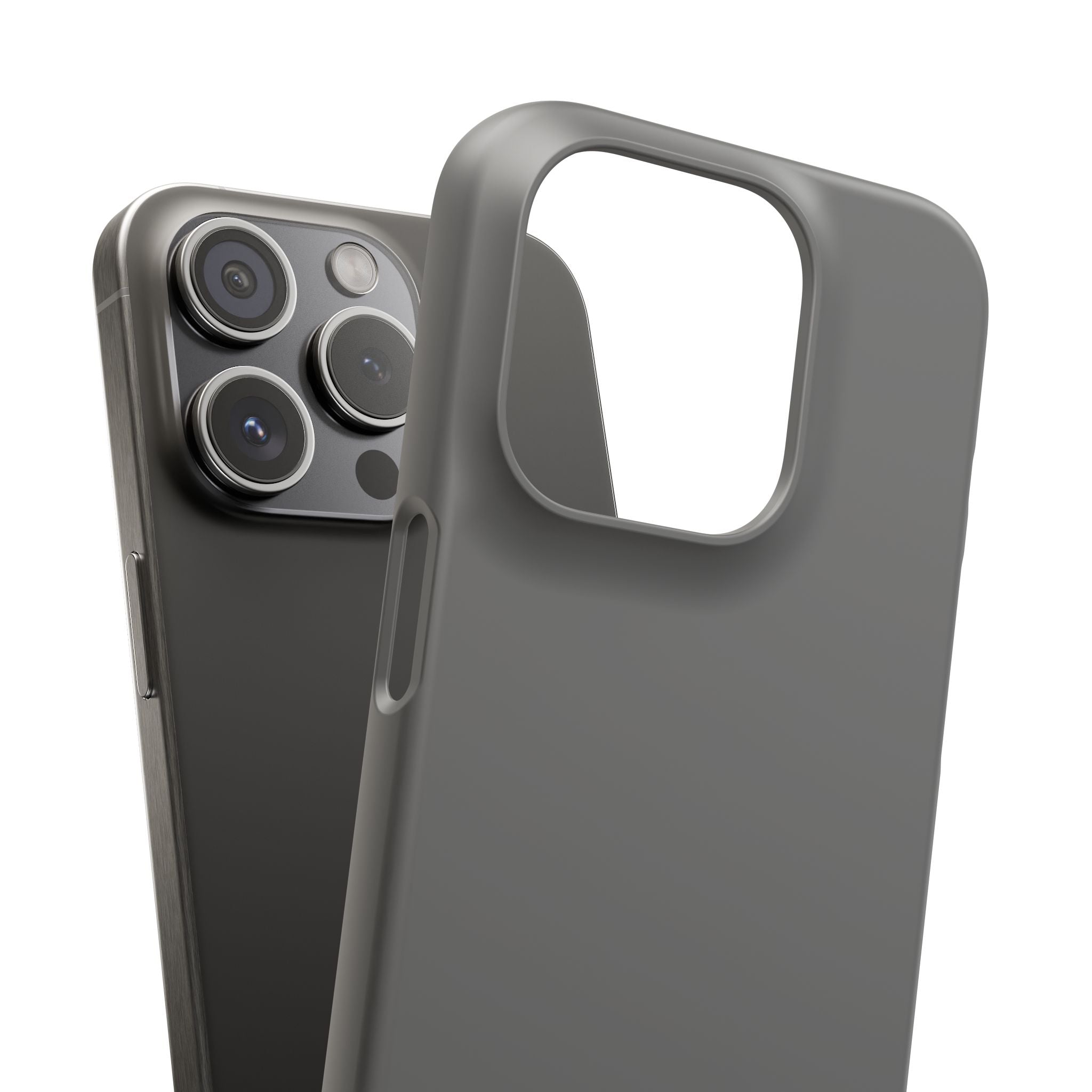 Dim Gray iPhone 15 - Slim Phone Case