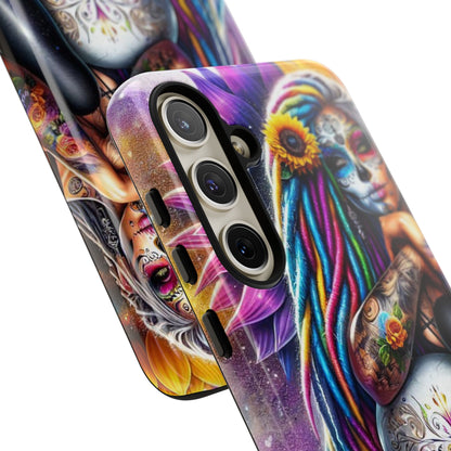 Sunflower Skull Glow Samsung S24 Plus Case - Tough