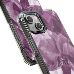 Radiant Orchid Design | Handyhülle für iPhone (Clear Impact Case – magnetisch) 