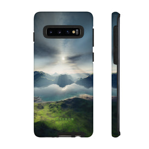 Landscape with Lake & Sun - Protective Phone Case