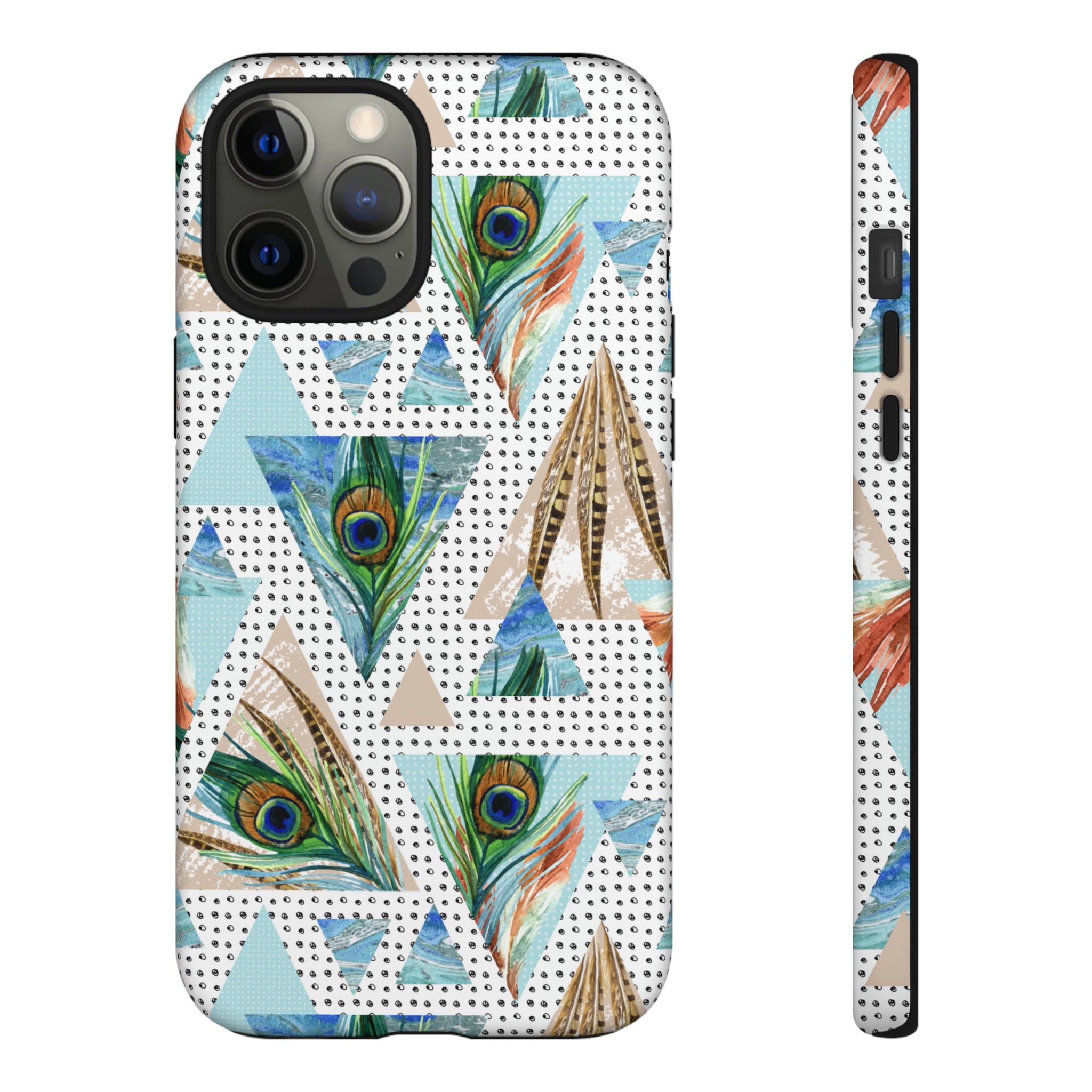 Peacock Feathers - Protective Phone Case