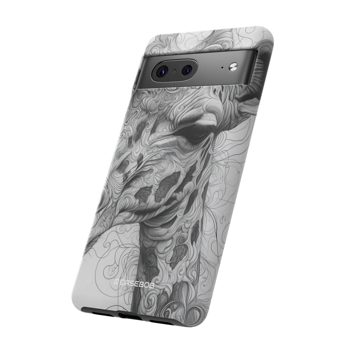 Monochrome Giraffe | Protective Phone Case for Google Pixel