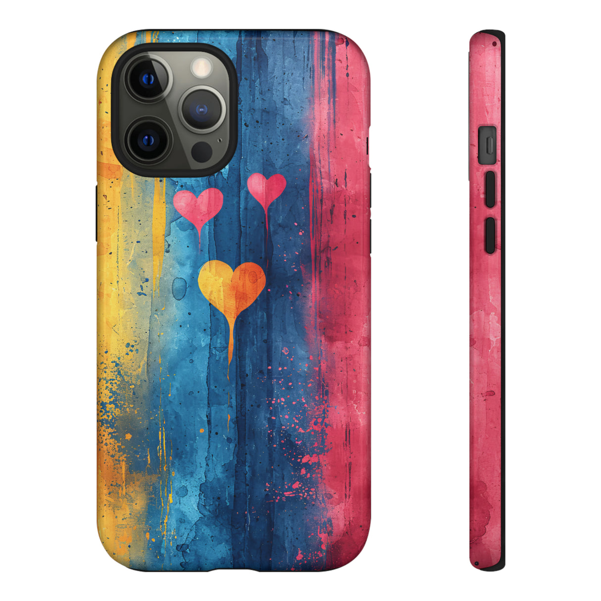 Watercolor Stripe Bliss - Protective Phone Case