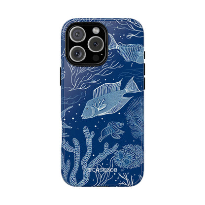 Underwater Serenity: Intricate Line Art - for iPhone 16