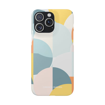 Abstract Geometric Calm - Slim iPhone 15 Phone Case