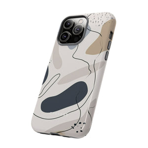 Grey Lines Simplicity - Protective Phone Case