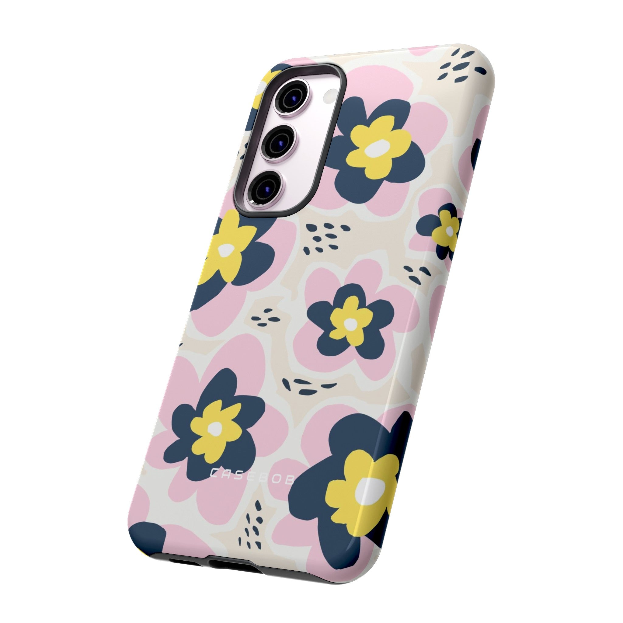 Pink Happy Flower - Protective Phone Case