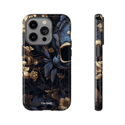 Gothic Floral Skull - iPhone Case