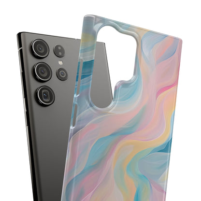 Dreamy Pastel Swirls - Slim Samsung S23 Phone Case