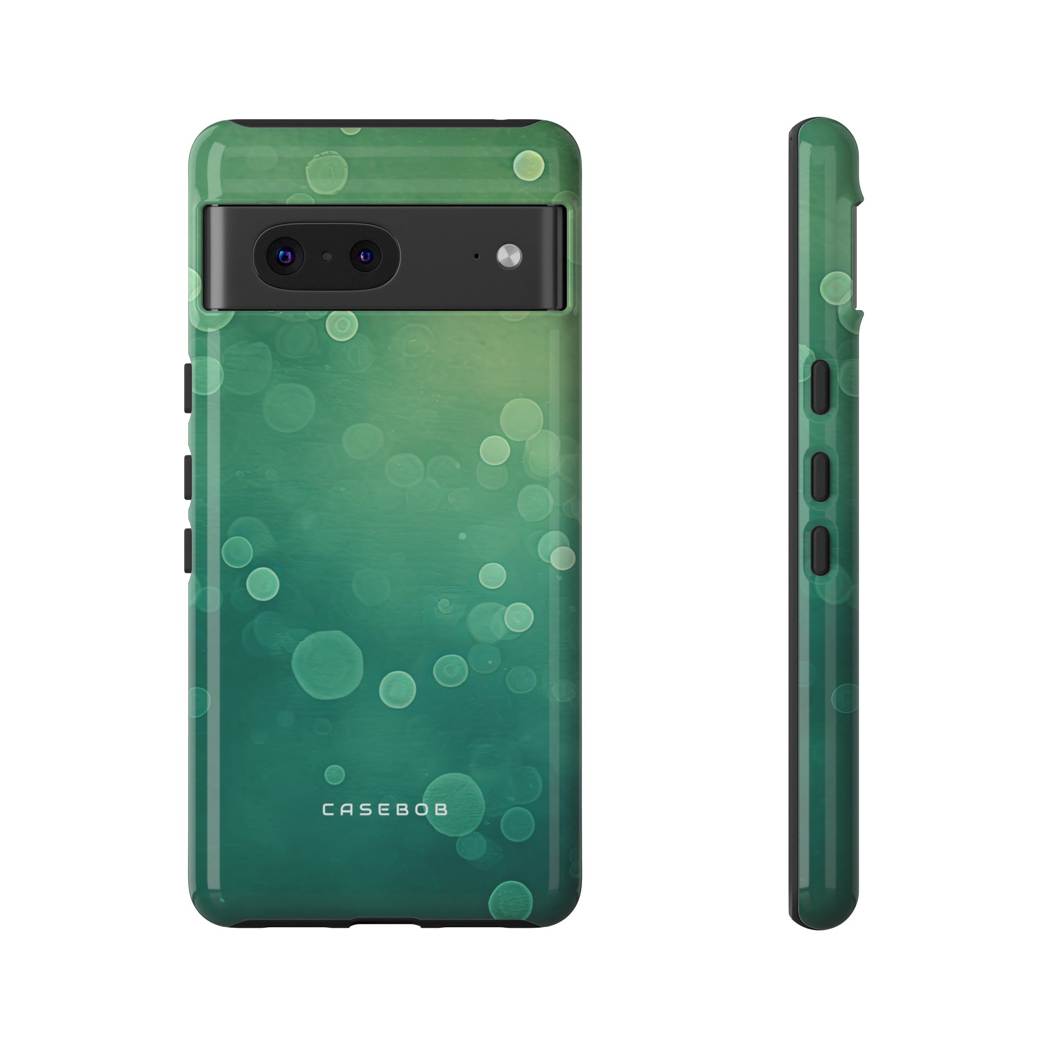 Green Dot Matrix - Protective Phone Case