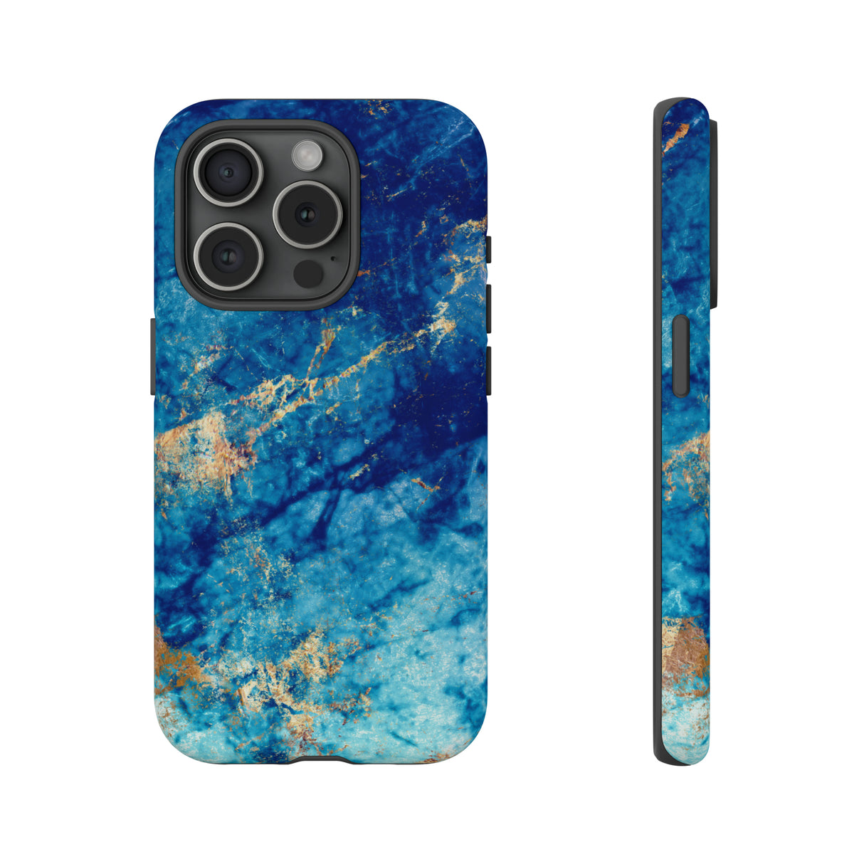 Blue Marble Background - Protective Phone Case