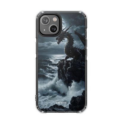 Dragon Roars Against Sea iPhone Case - Impact