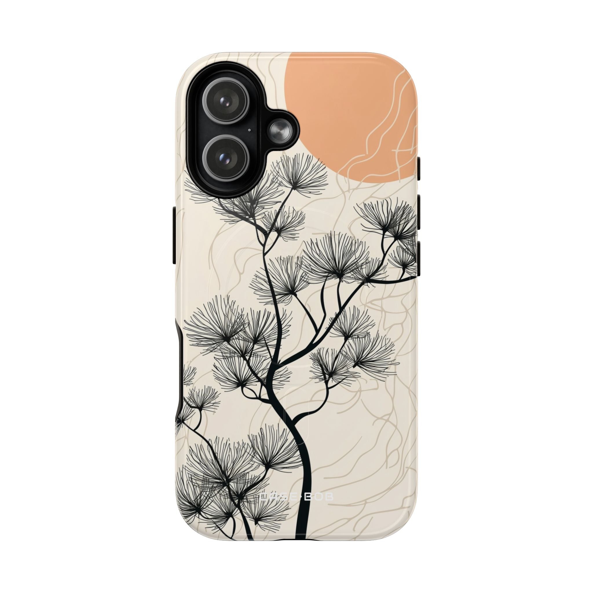 Spiky Tree Sunset iPhone 17 Case - Tough+