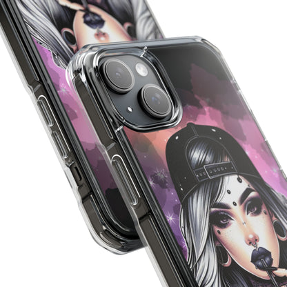 Silver Sip Nebula iPhone 15 Plus Case - Impact