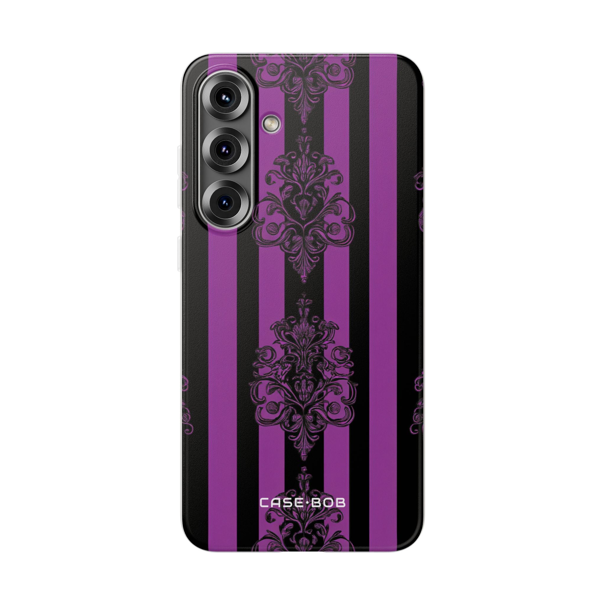 Ornamental Violet Stripes Samsung S25 Plus Case - Soft