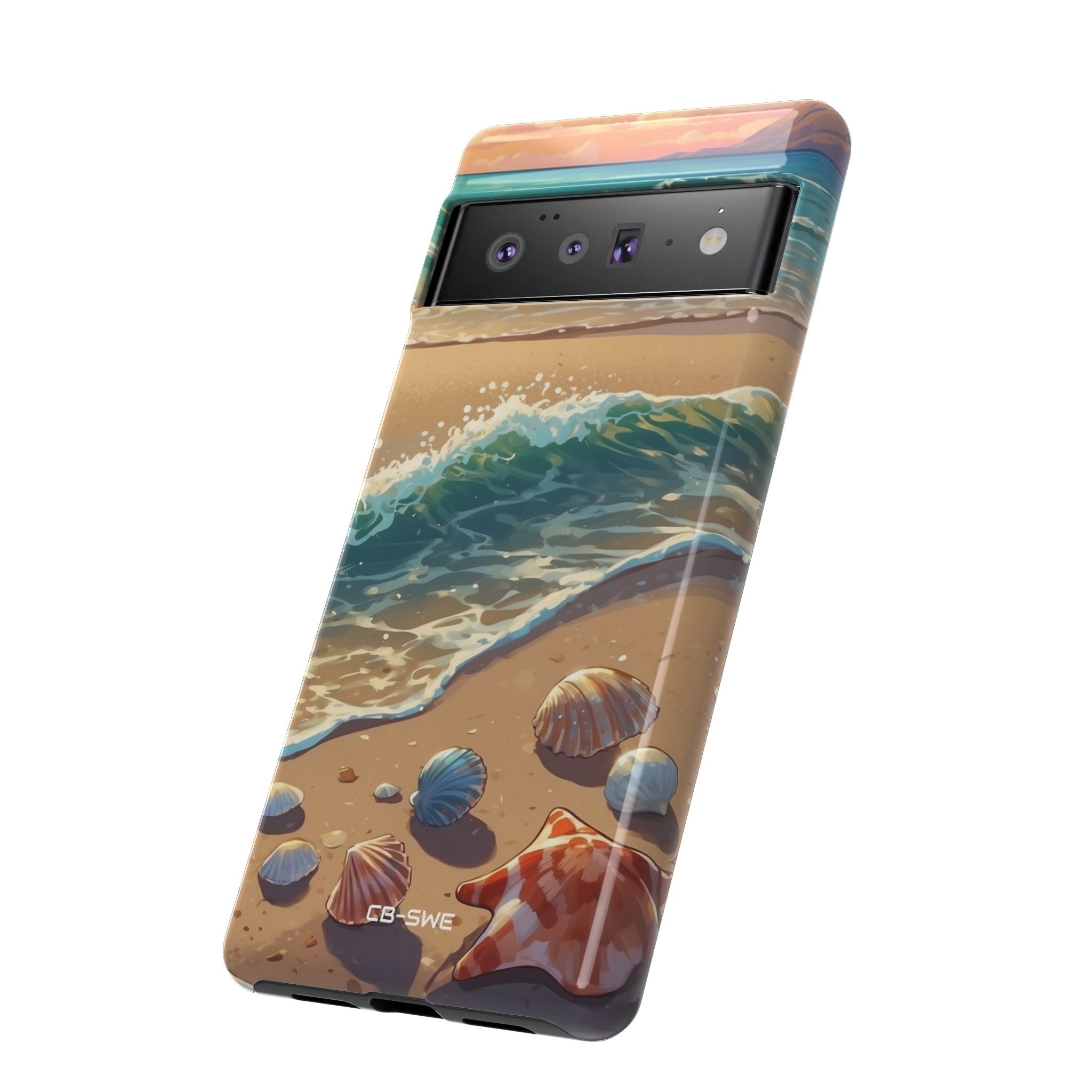 Seashells Kiss Shore - Google Pixel Case