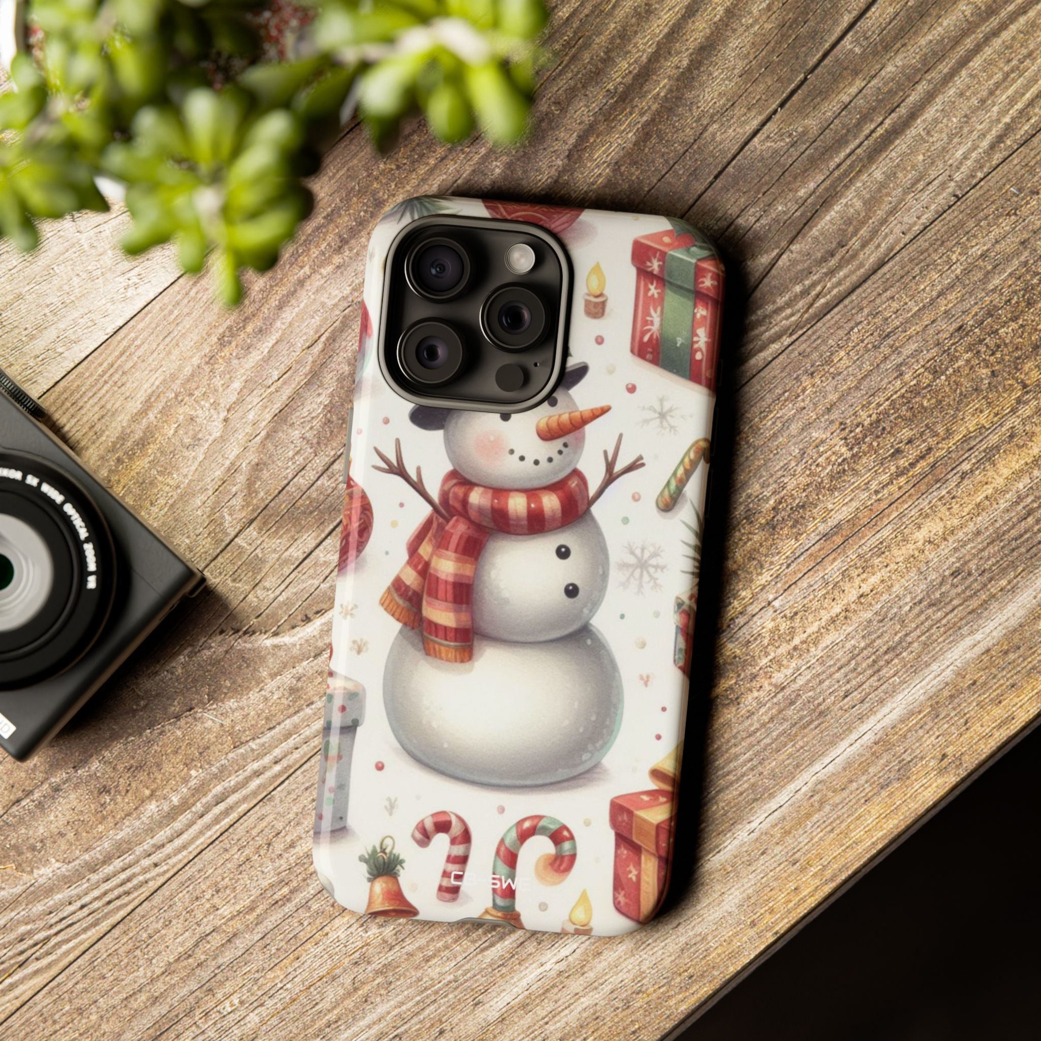 Snowman Welcomes Joy - iPhone Case