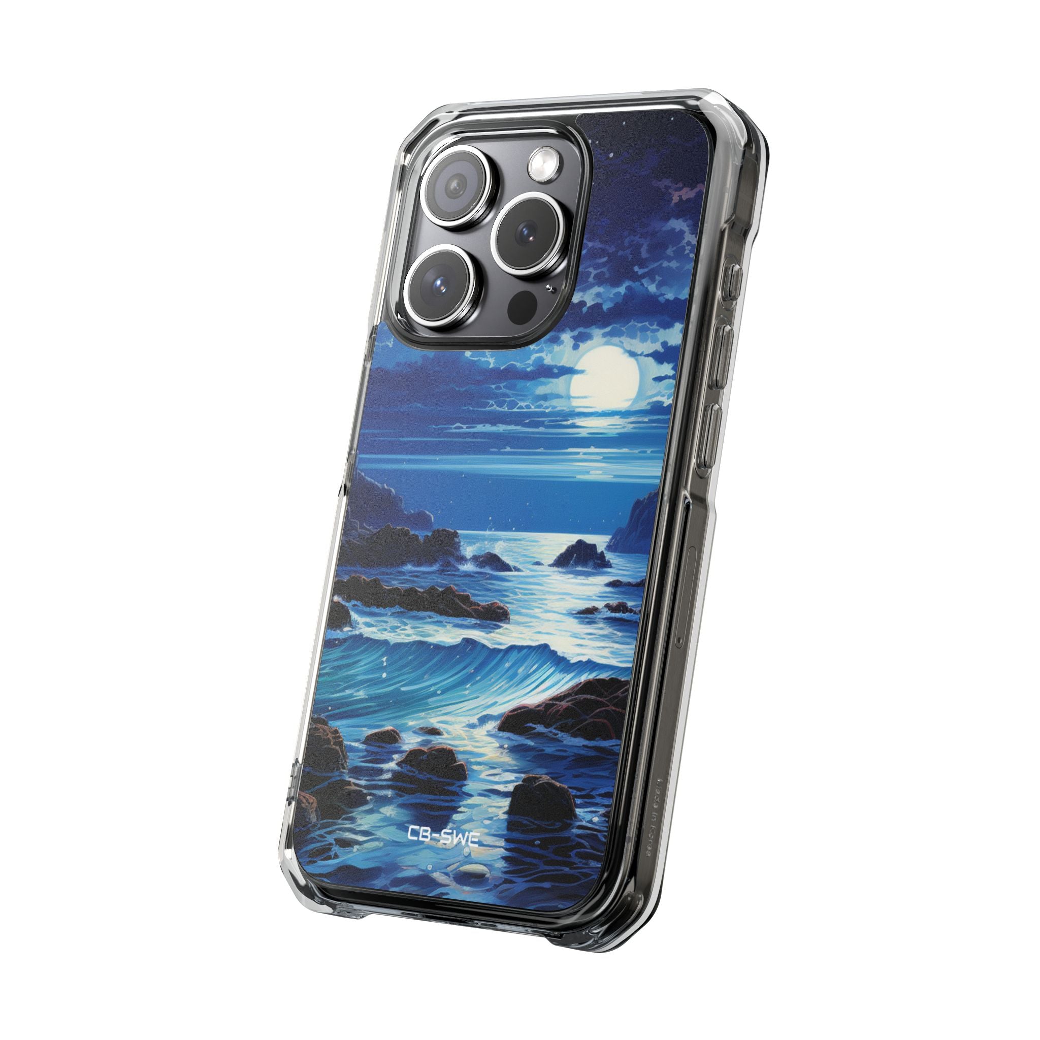 Moonlit Sea Dance iPhone Case - Impact