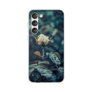 Teal Rosebud Serenade | Flexible Phone Case for Samsung Galaxy