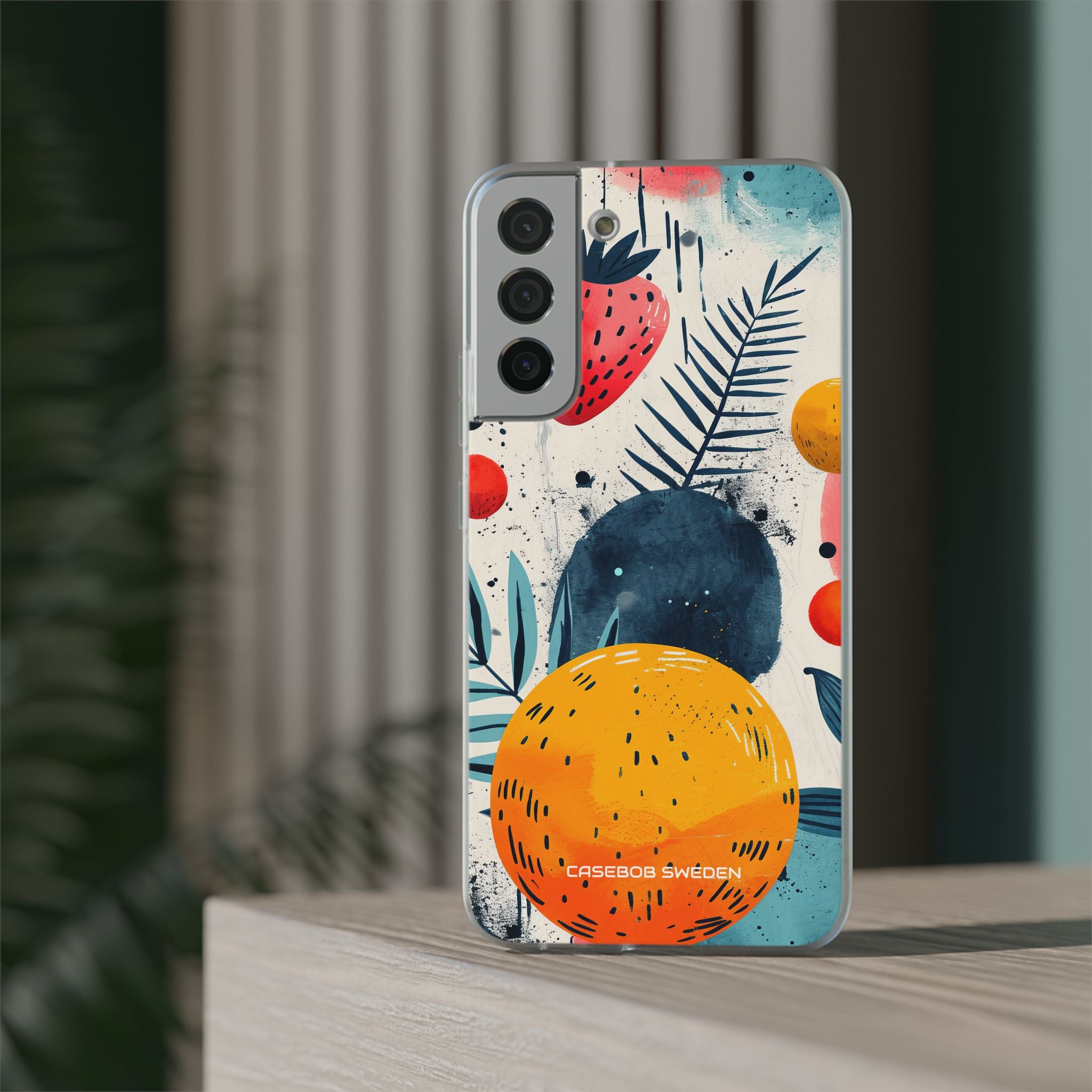 Vibrant Fruit Canvas - Flexi Samsung S22 Phone Case