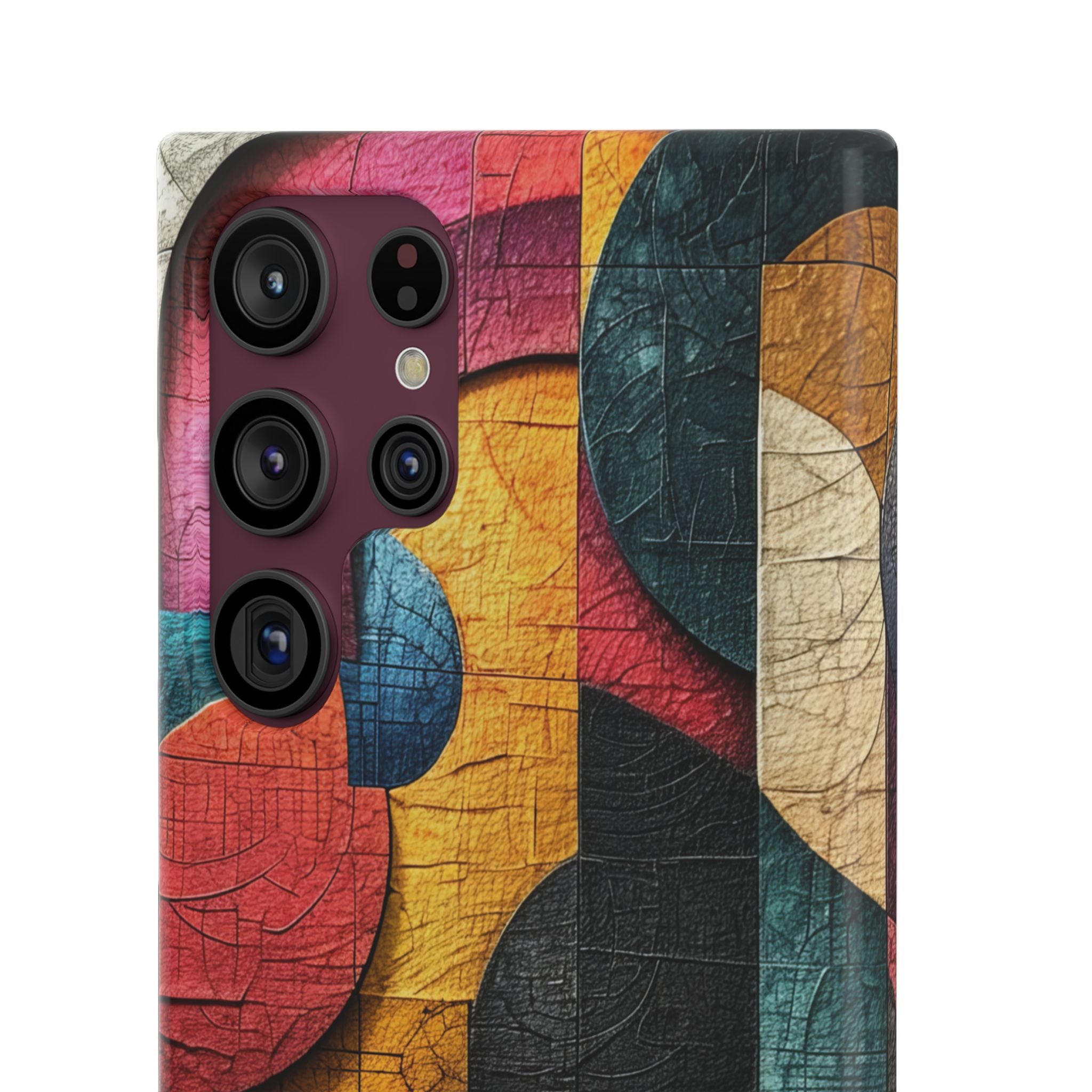 Vibrant Geometric Art - Slim Samsung S22 Phone Case