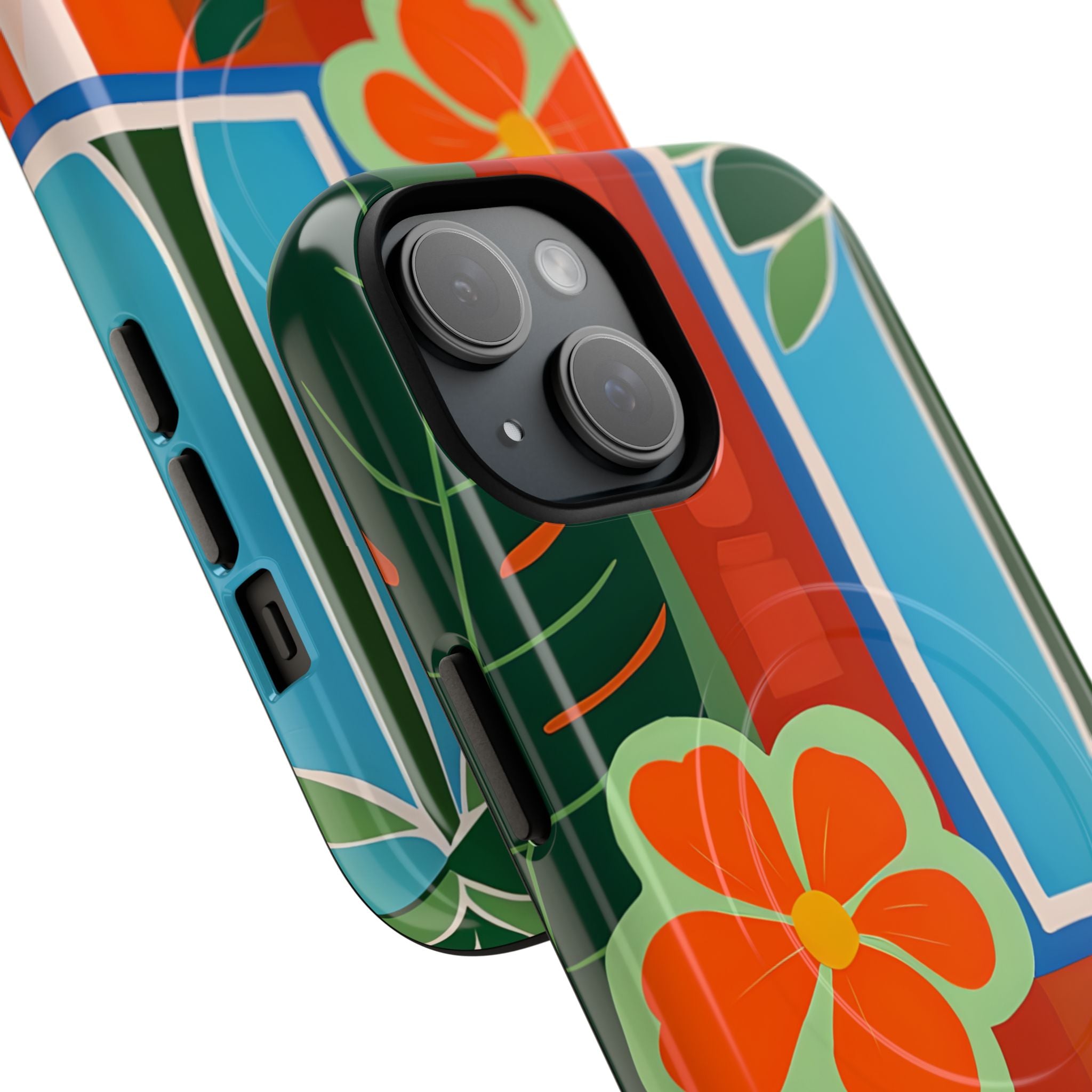 Orange Blossom Burst iPhone 15 Case - Tough+