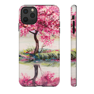 Oil painting - Oriental Cherry Tree - Protective Phone Case