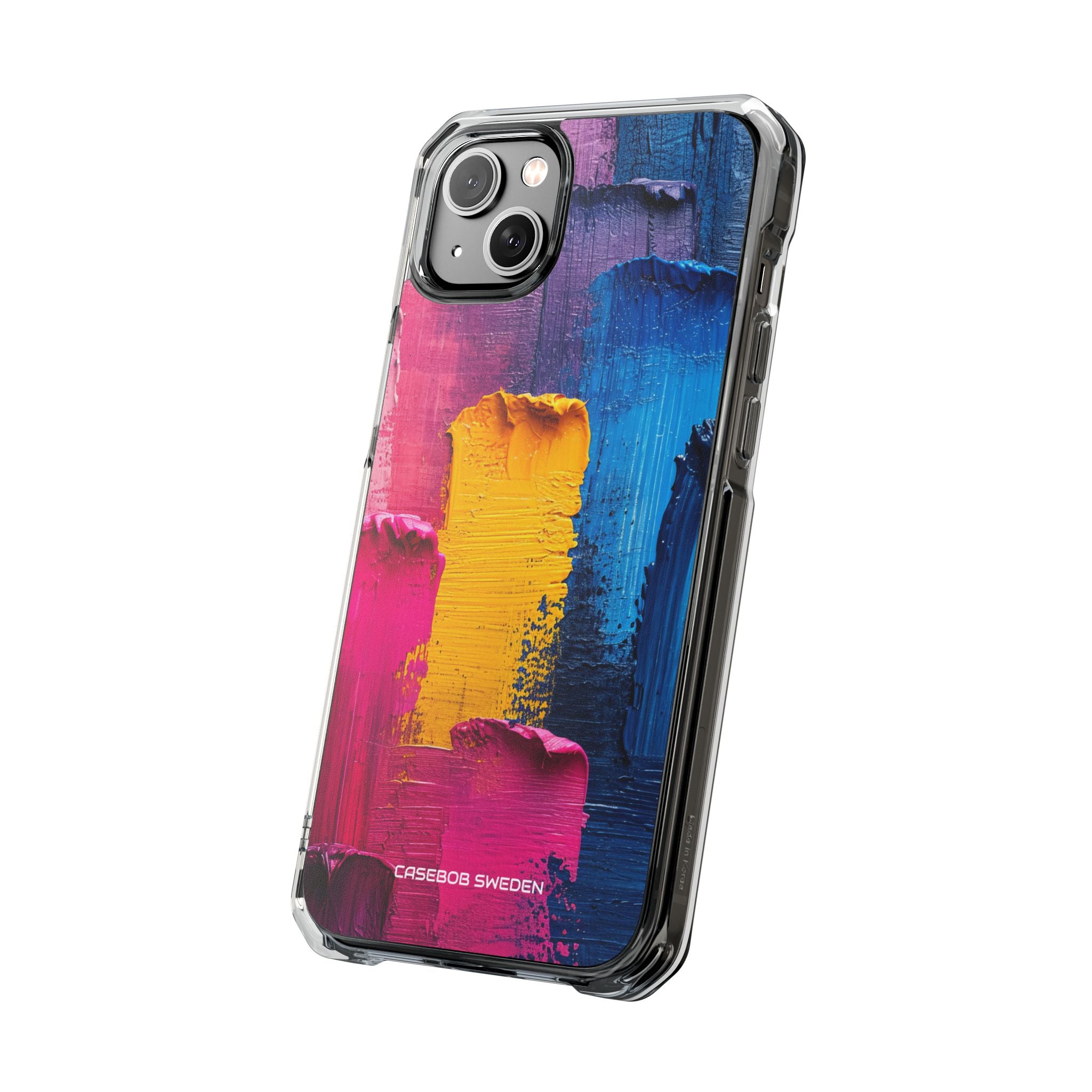 Bold Abstract Texture - Clear Impact iPhone 14 Phone Case