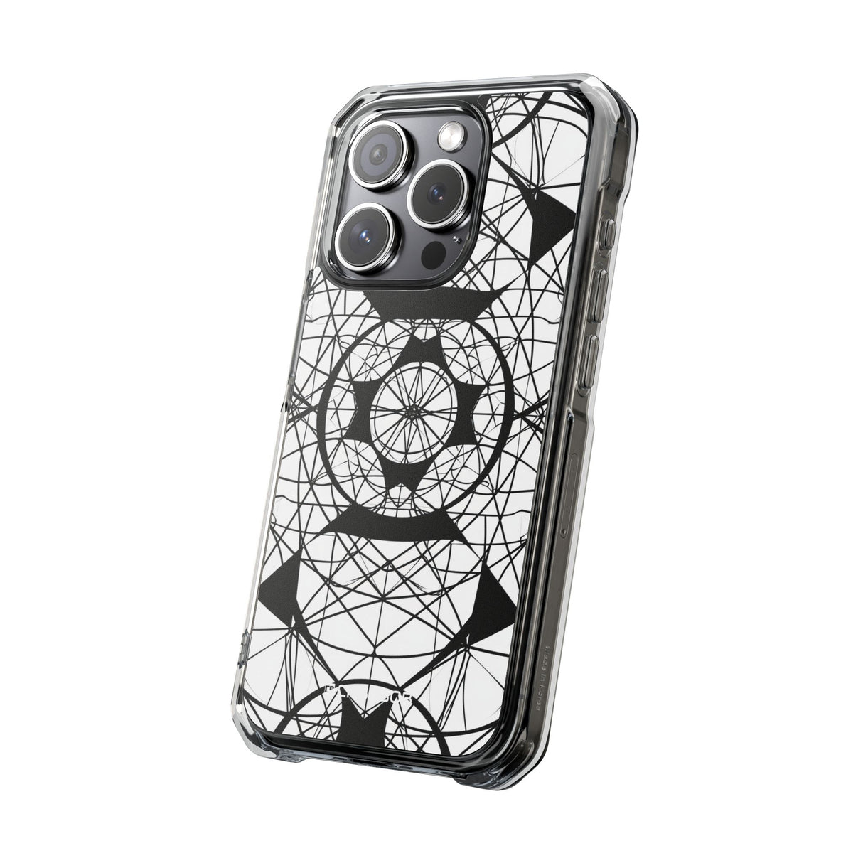 Geometric Hypnosis - Phone Case for iPhone (Clear Impact - Magnetic)