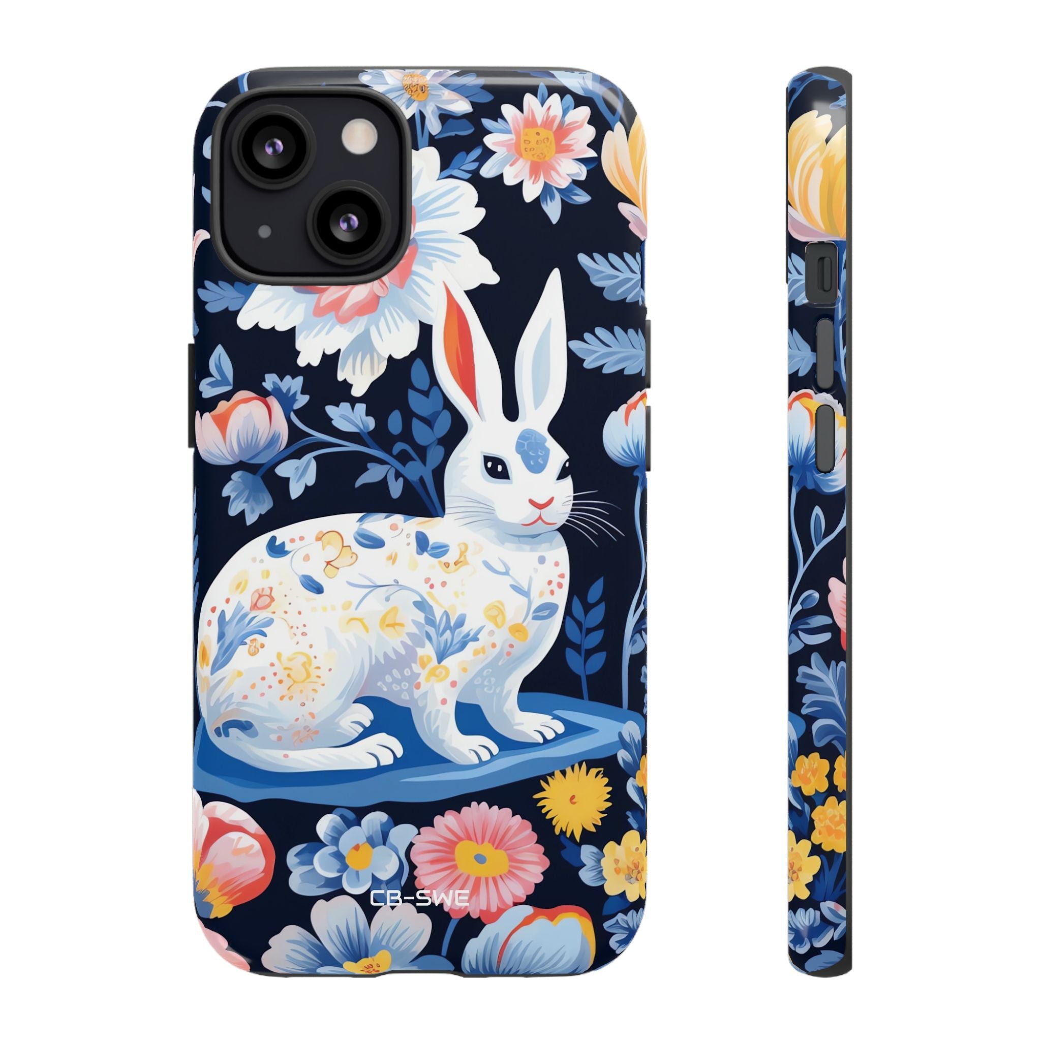 Floral Rabbit Dances - iPhone Case
