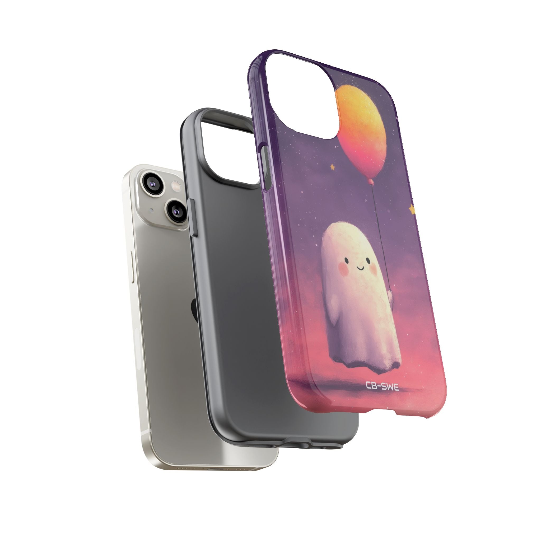 Ghosts Float Playfully - iPhone Case